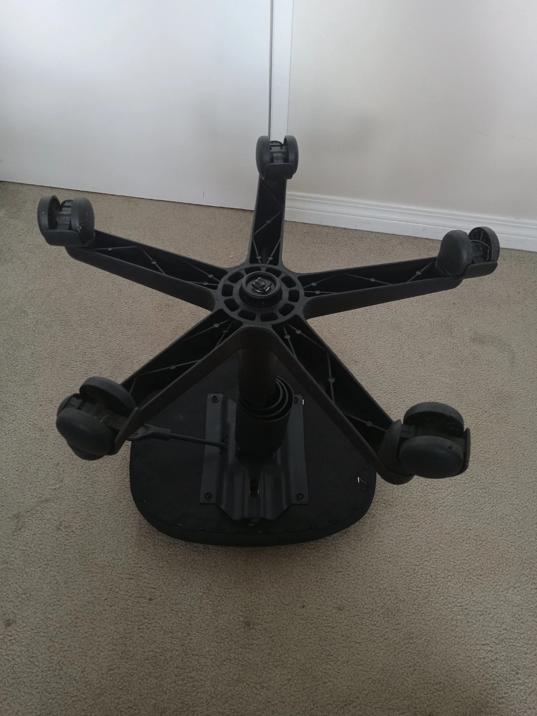 Black Swivel Office Stool - photo 2