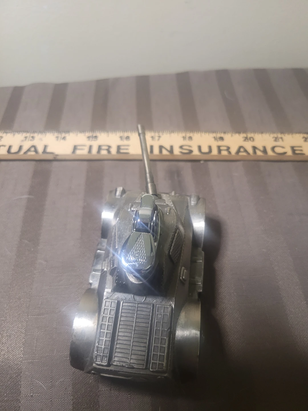 Vintage Keiwa Saladin MK II Metal tank Butane table lighter - photo 4