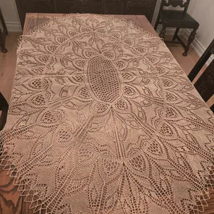 Hand Made Vintage Lace Tablecloth Runner