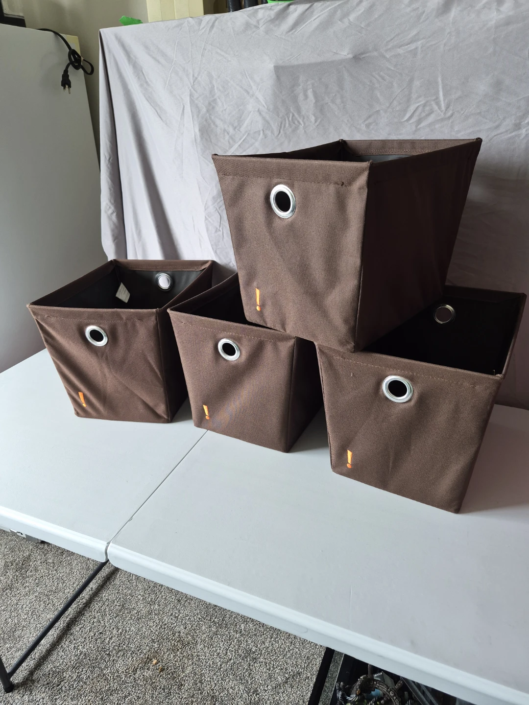 Brown Storage Bins - Set of 4