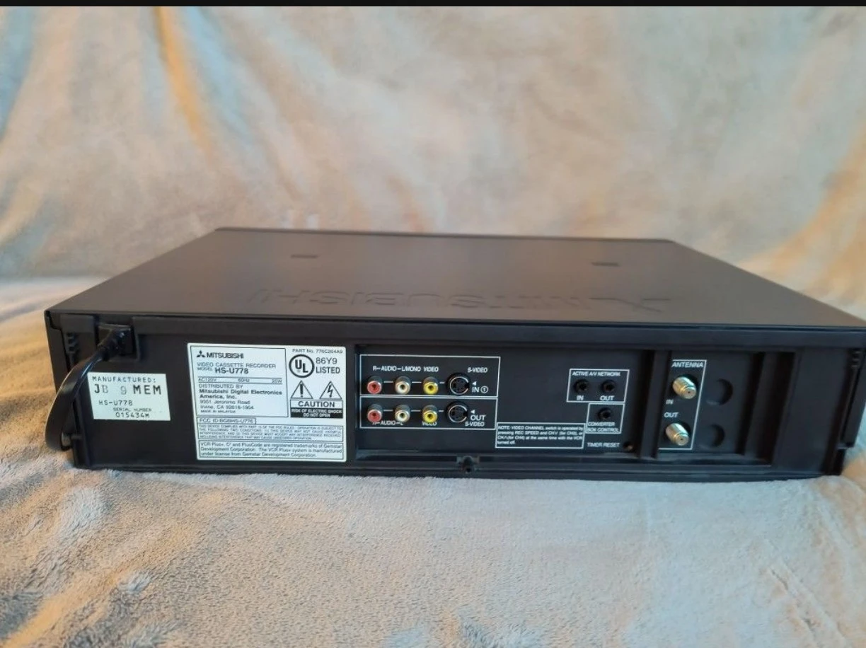 Mitsubishi HS-U778 S-VHS VCR - photo 4