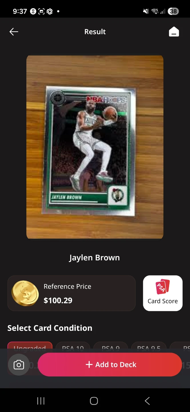 Jaylen Brown NBA Hoops Basketball Card