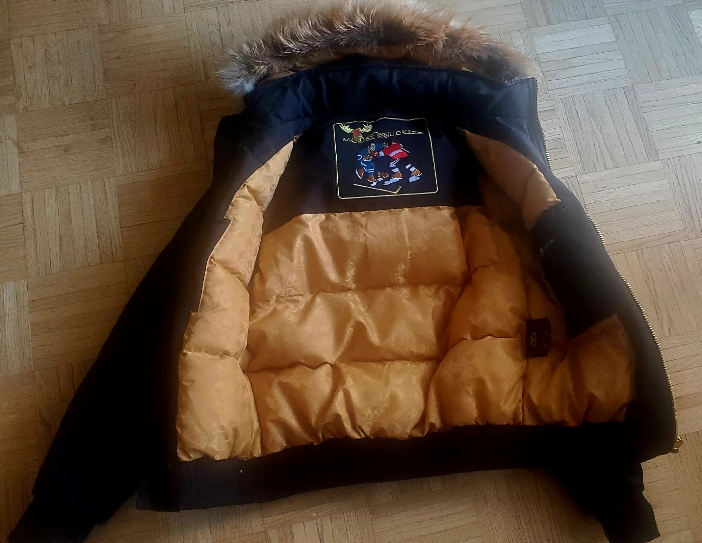Moose Knuckles Bomber Jacket with Fur Hood - photo 2