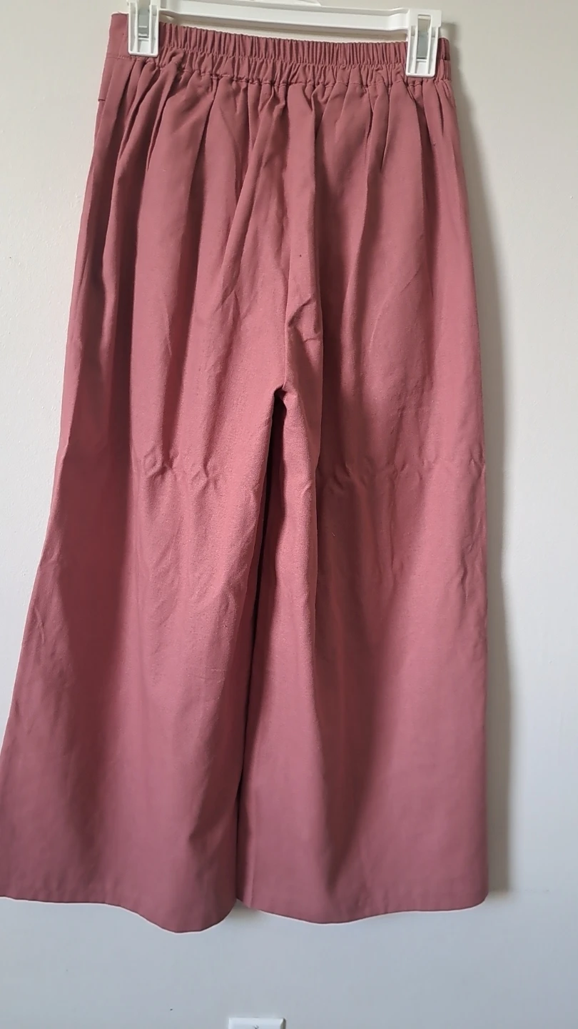 Women's Wide Leg Culottes - Rose Pink - photo 2