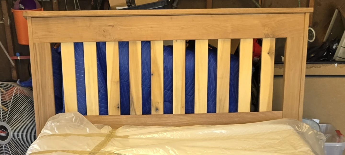 Solid Wood Rustic Headboard Queen - photo 3
