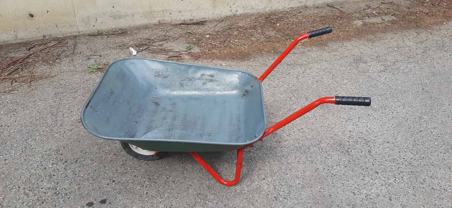 Metal Compact Wheelbarrow & Garden Tools