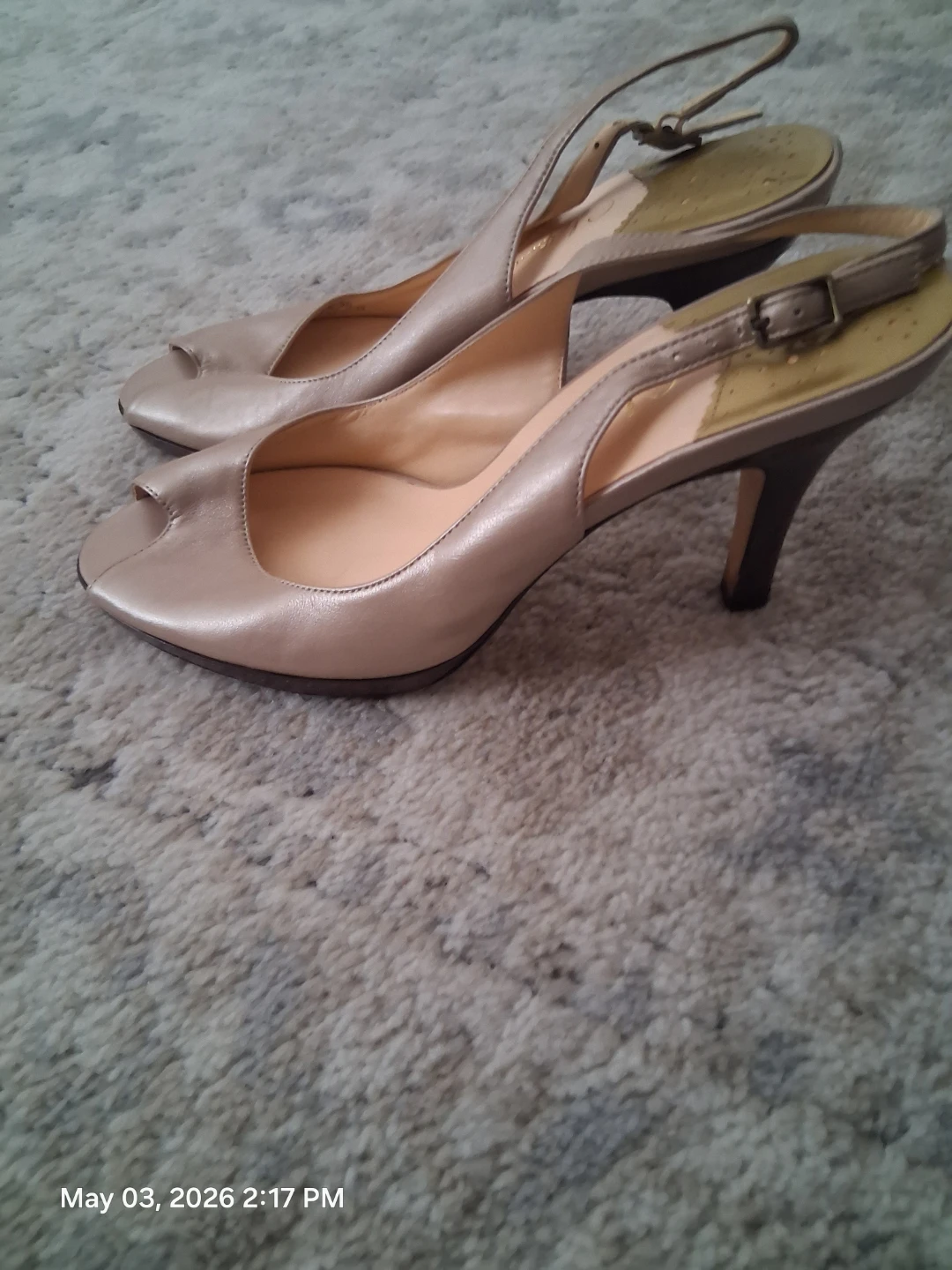 Cole Haan Peep Toe Slingback Heels size 9 - photo 2
