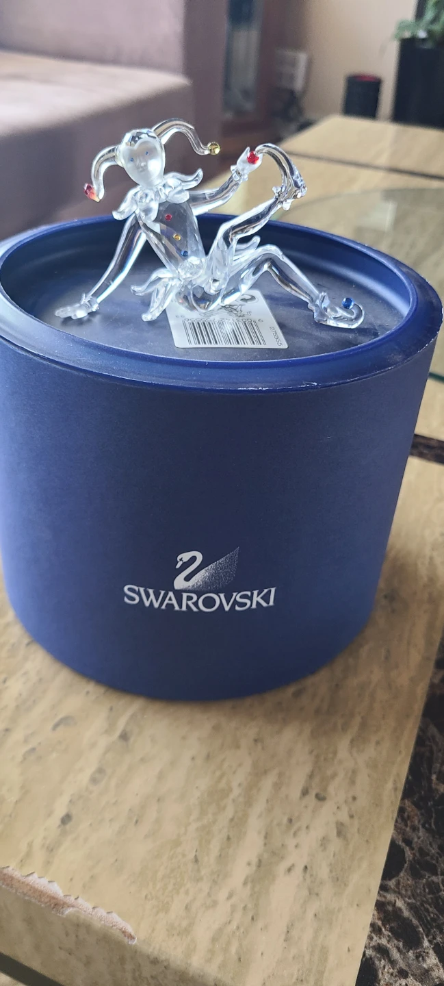 Swarovski Crystal Globe with Eagle and Jester Figurines - photo 2