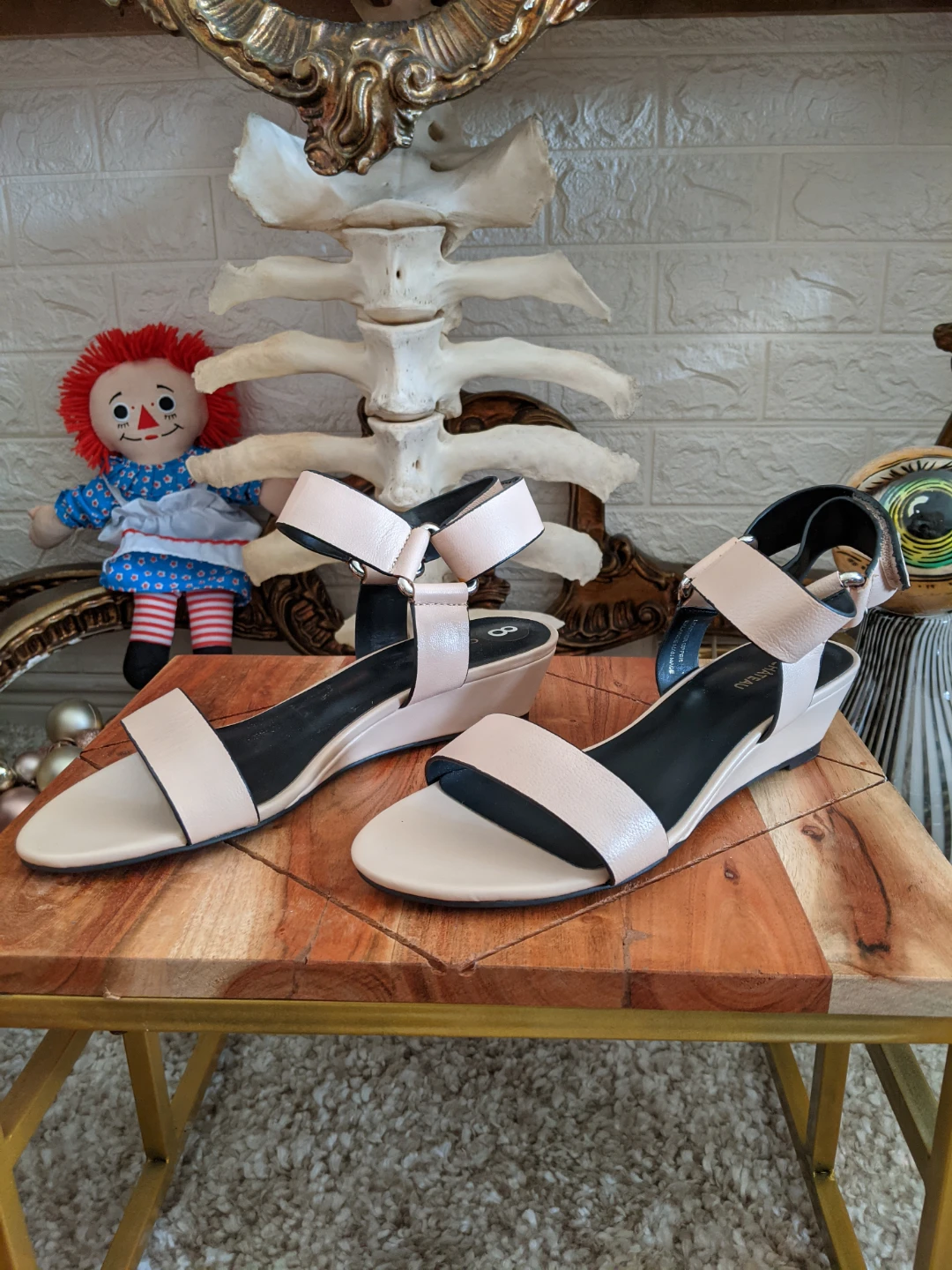 Le Château Nude  Wedge Sandals Size 8 - photo 3