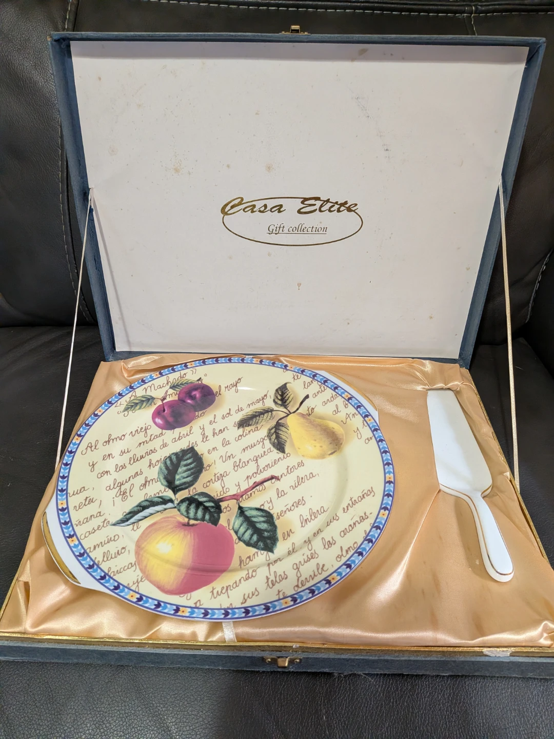 Casa Elite Fruit Design Cake Plate with Server - photo 2