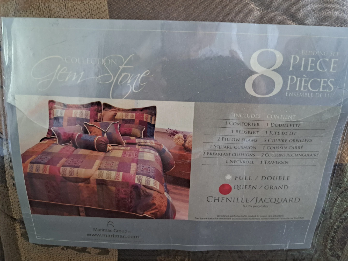 Marimac Collection Gem Stone 8-Piece Queen Bedding Set
