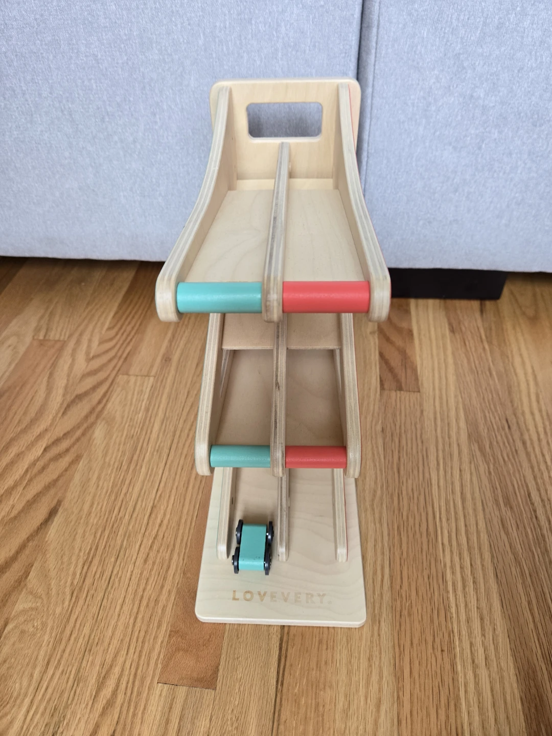 Lovevery Race & Chase Ramp Wooden Toy Montessori Play - photo 2