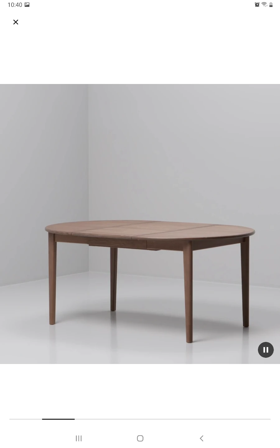 Ikea SKANSNÄS Extendable table, brown beech/veneer,