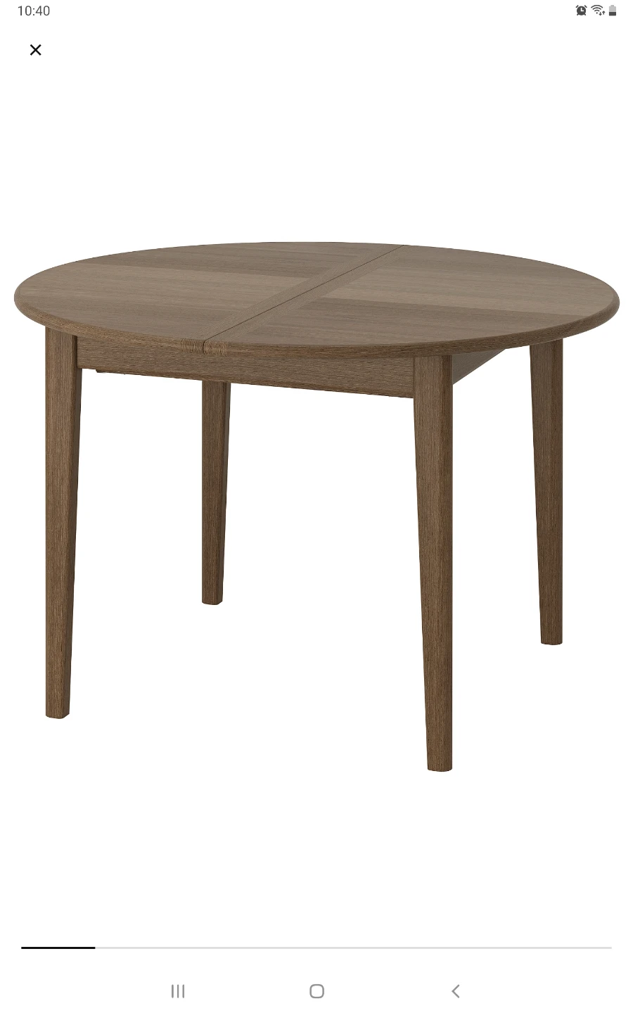 Ikea SKANSNÄS Extendable table, brown beech/veneer, - photo 2