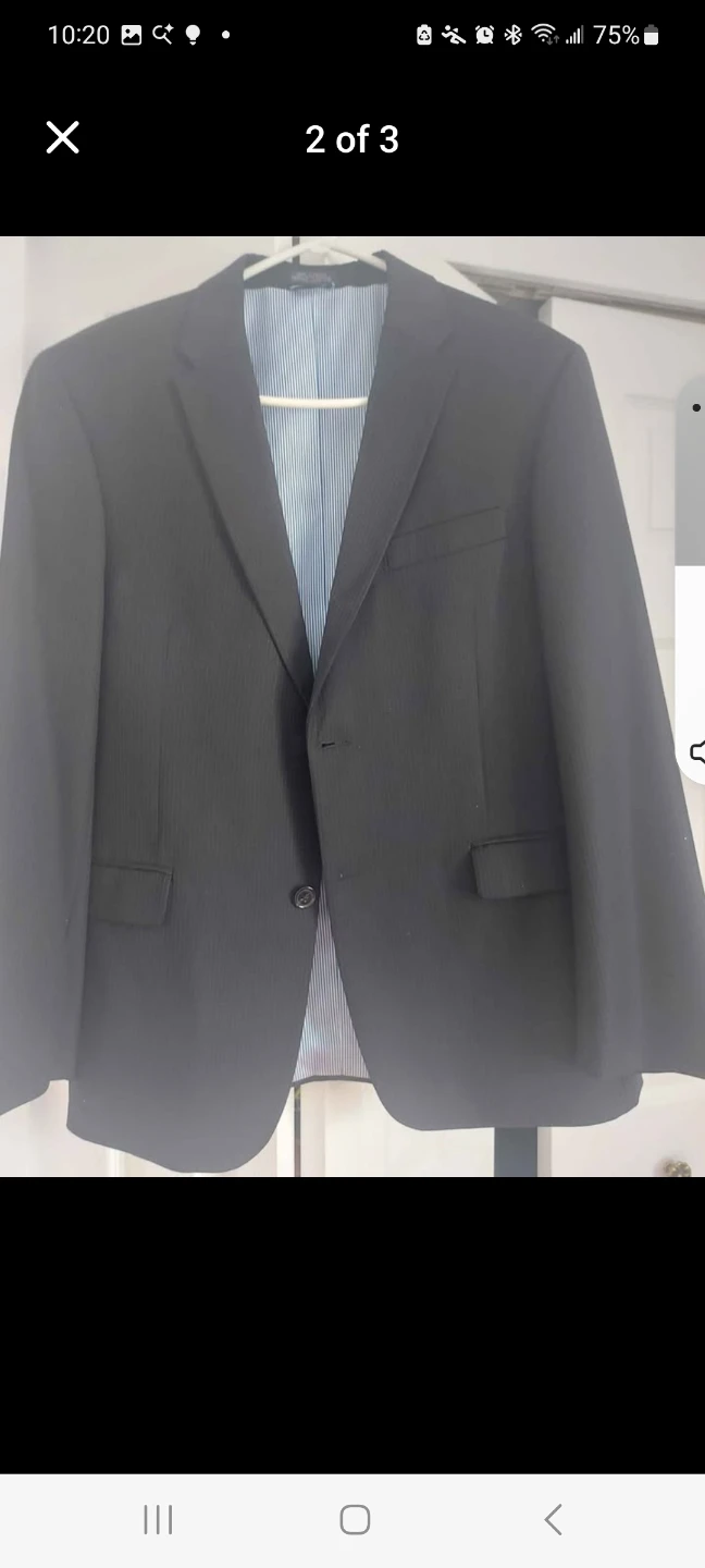 Tommy Hilfiger black pin striped suit for men - photo 2