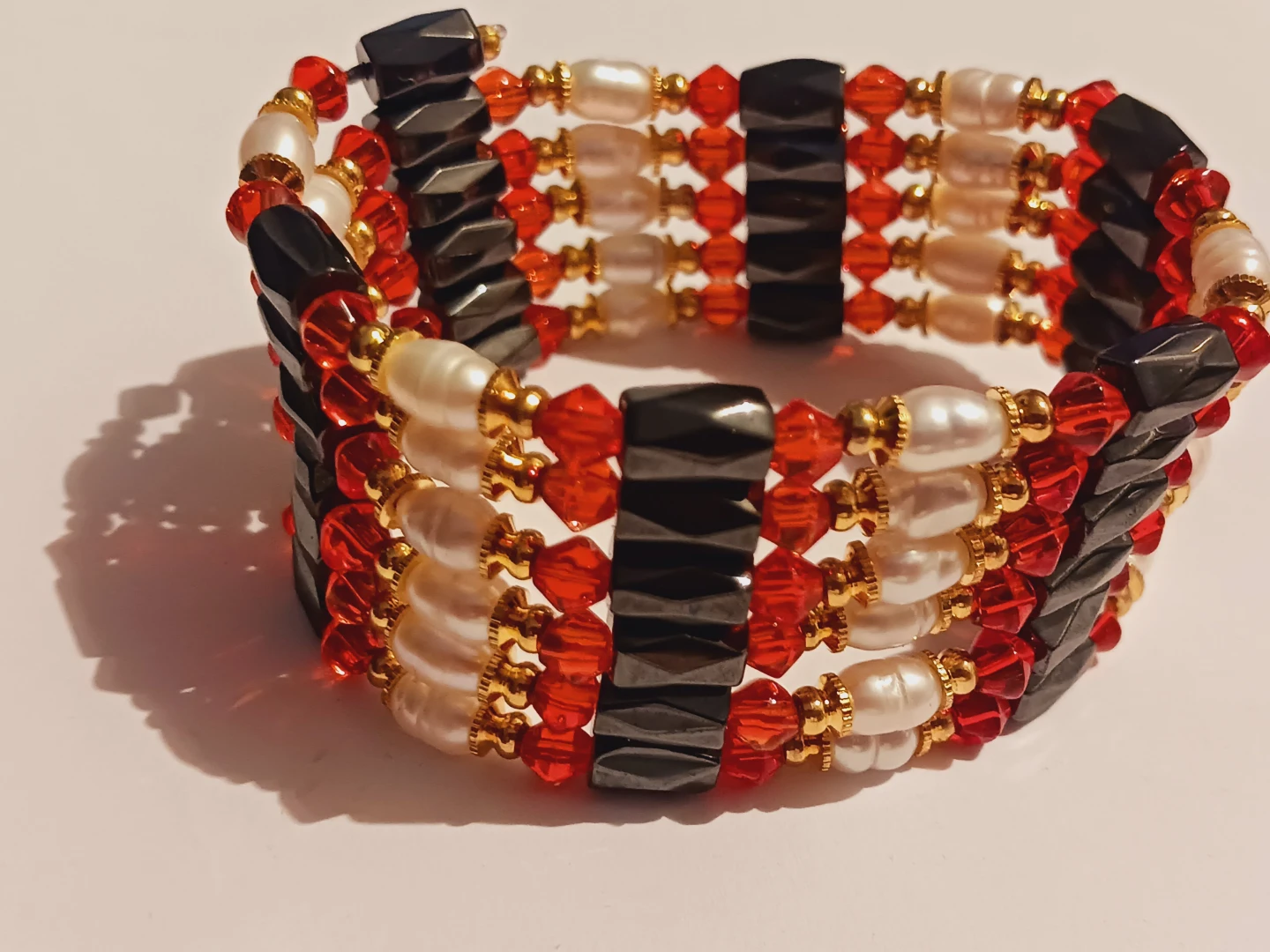 Magnetic Hematite Bracelet & Necklace in one