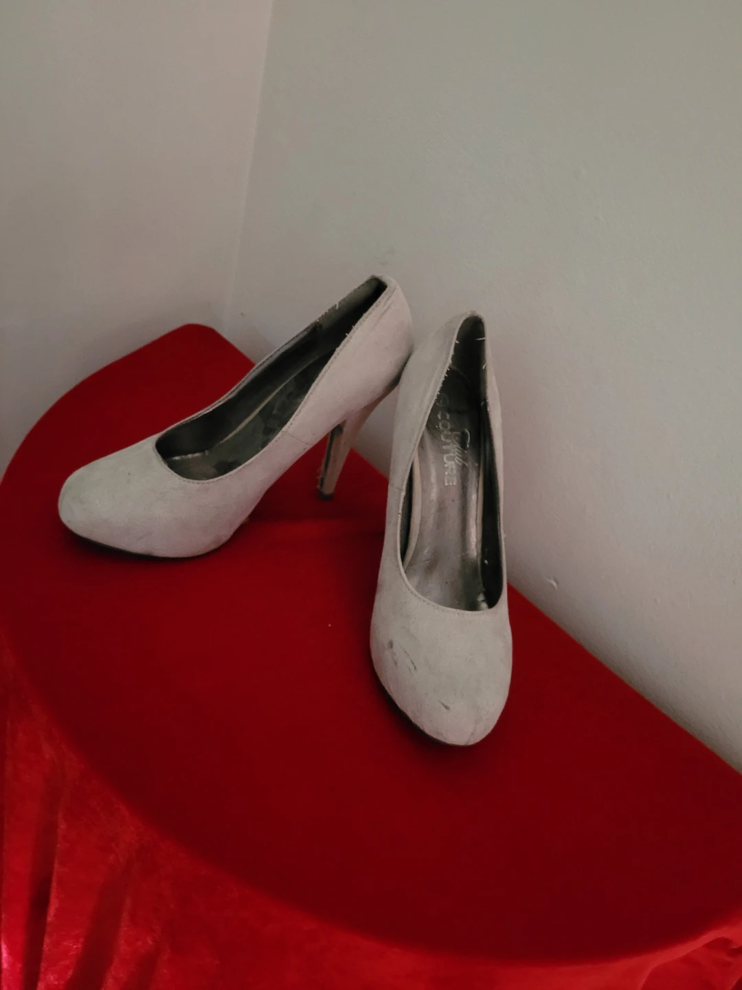 Light Grey Suede Pumps - photo 2