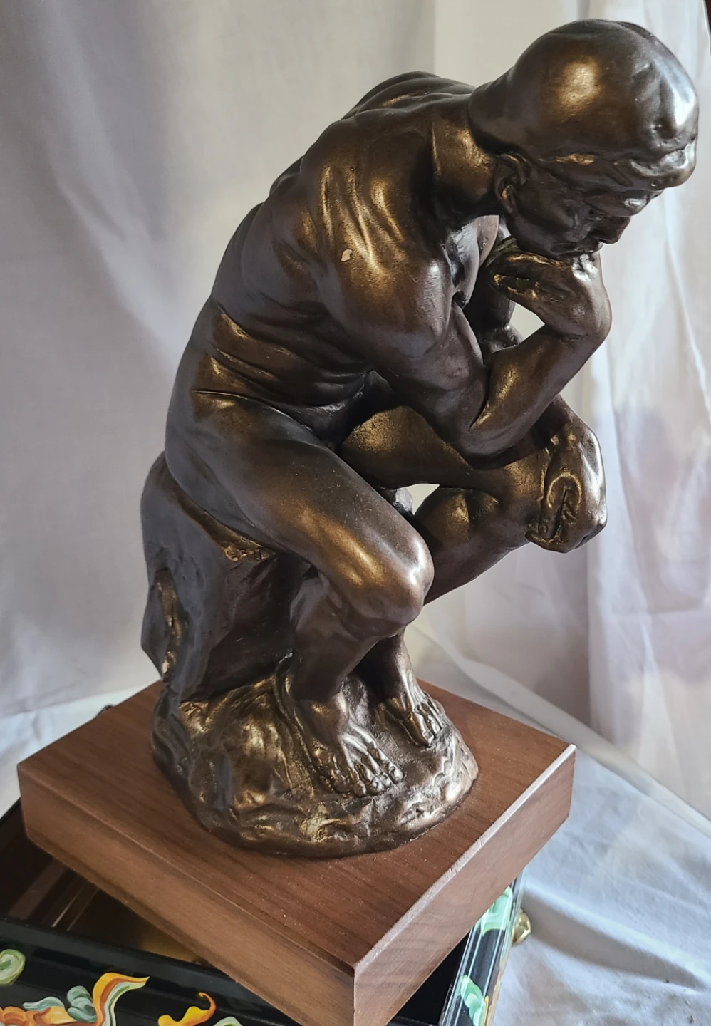 Austin Sculpture The Thinker Small Bronze Statue