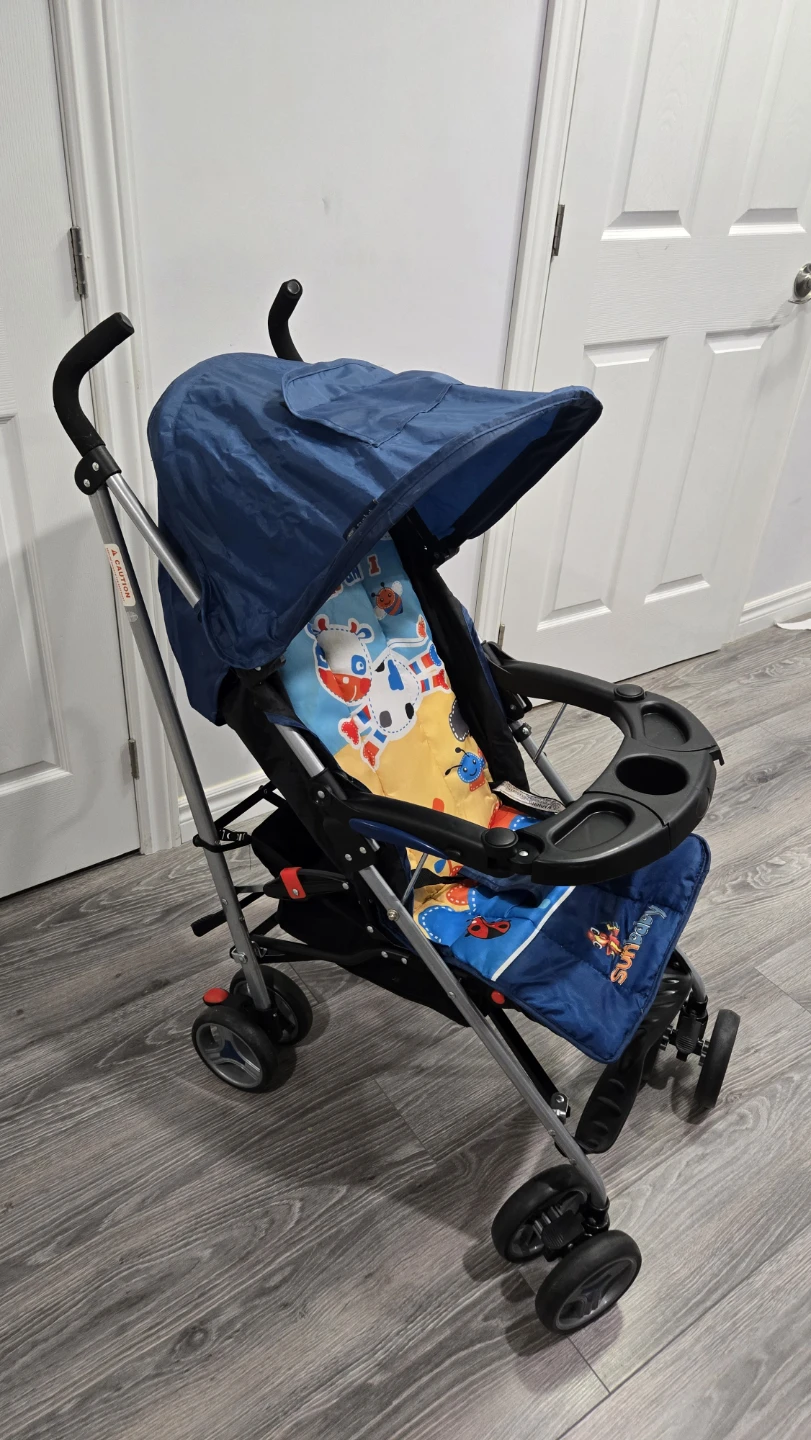 Blue Baby Stroller