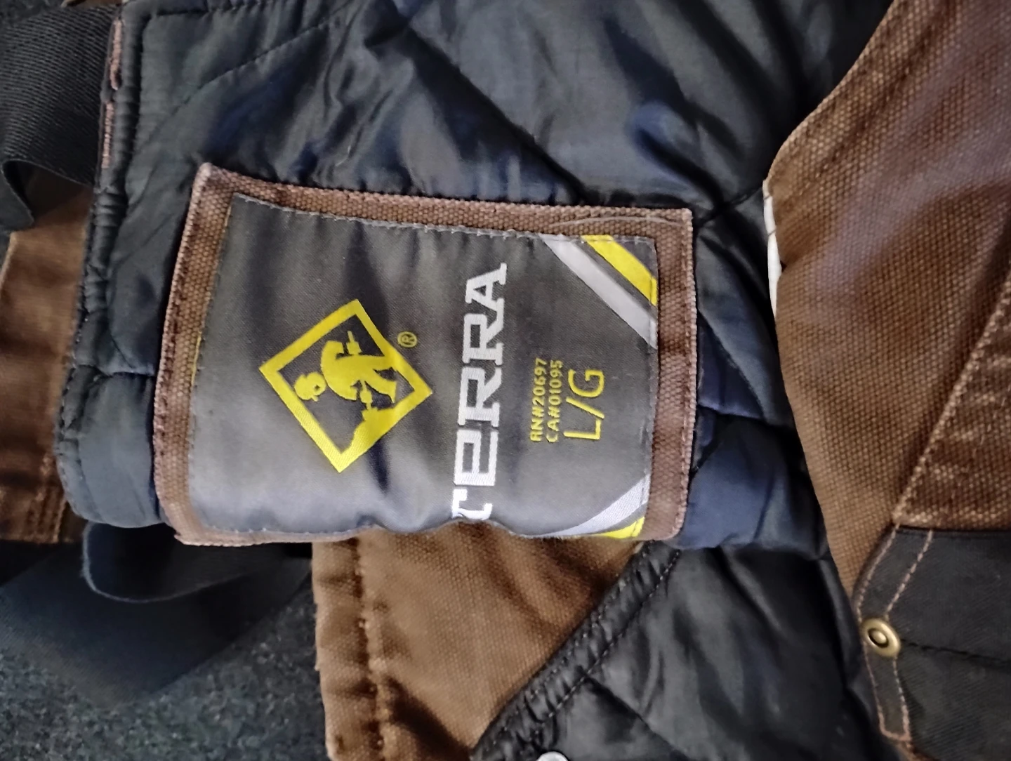 Terra Insulated Bib Overalls Size L/G