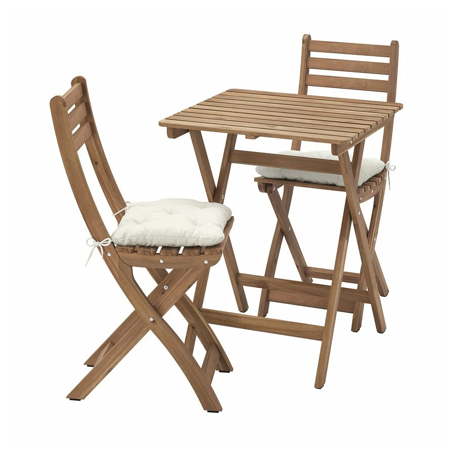 Ikea outdoor foldable table with 2 chairs
