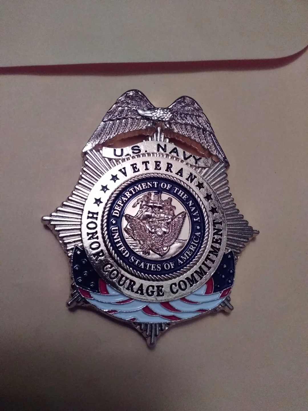 U.S. Navy Veteran Badge - photo 2