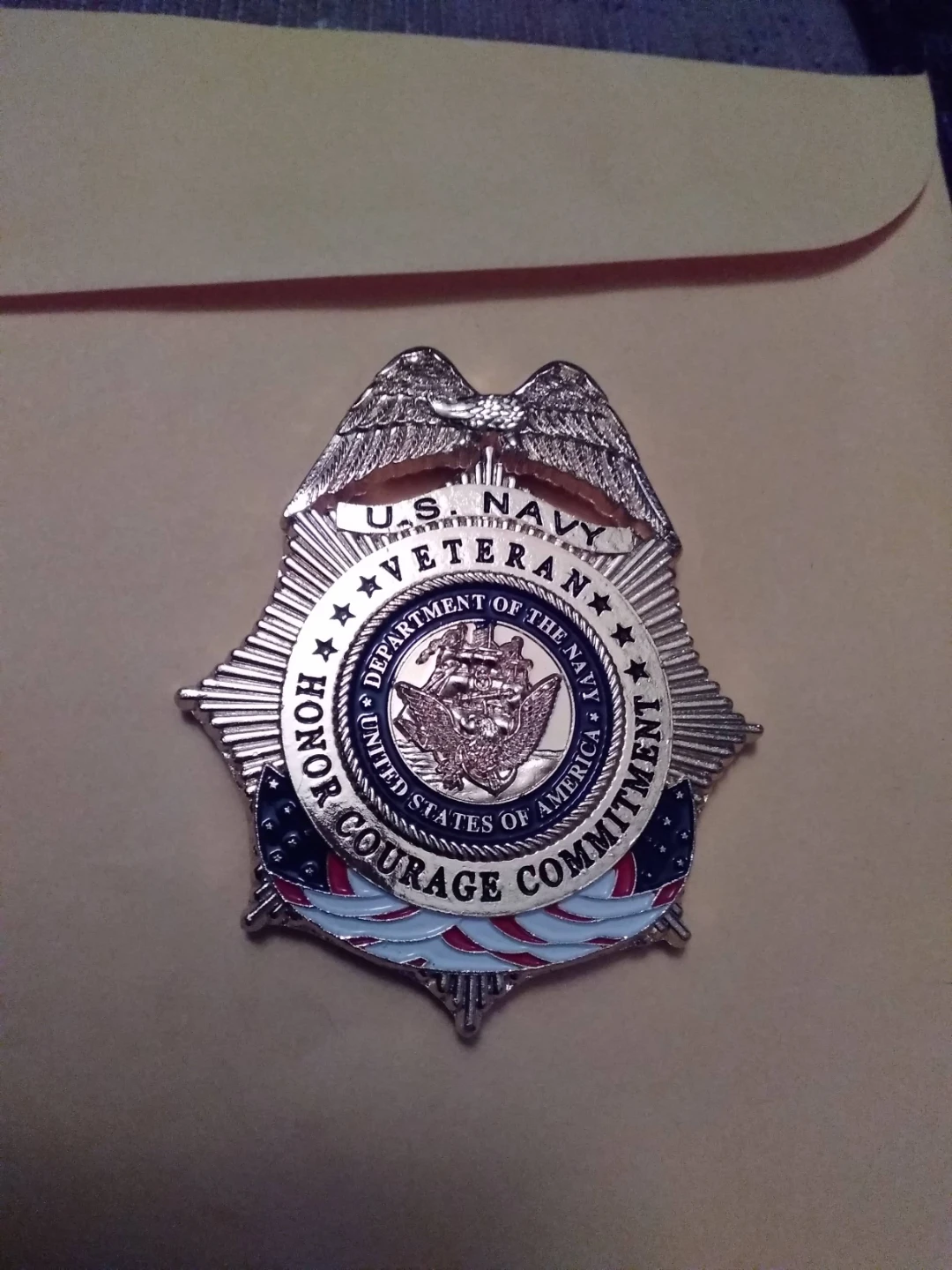 U.S. Navy Veteran Badge - photo 3