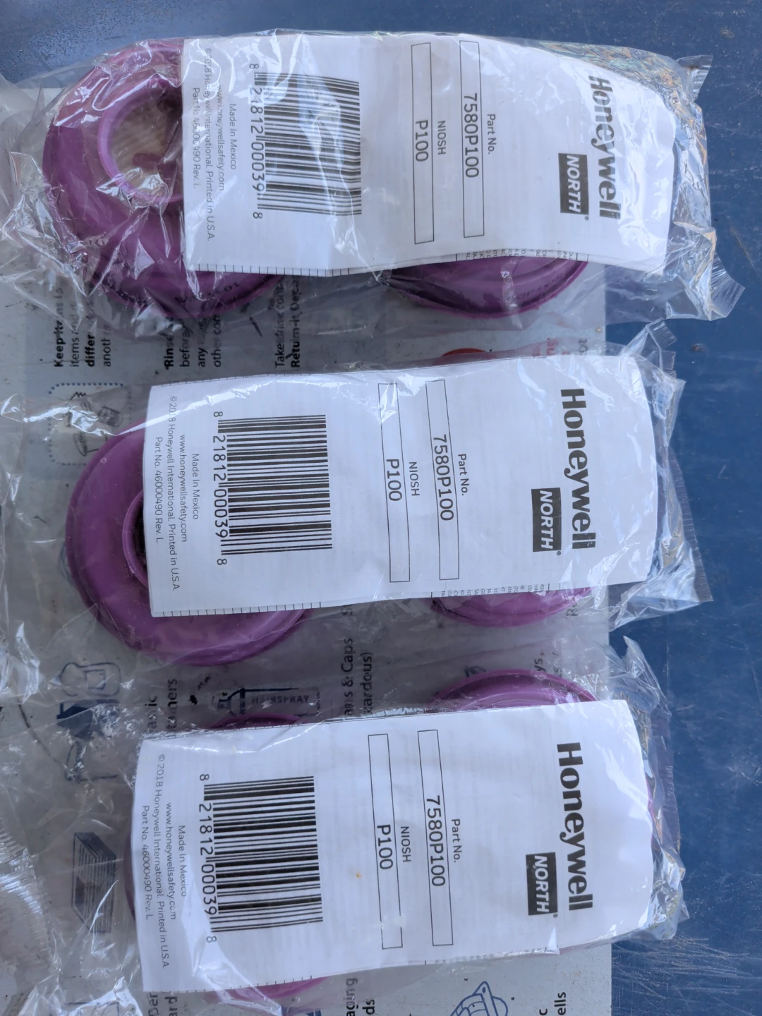 Honeywell North P100 Particulate Filters (3 Pairs) - photo 2
