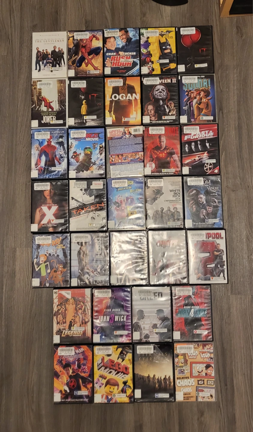 Collection of 35 DVDs