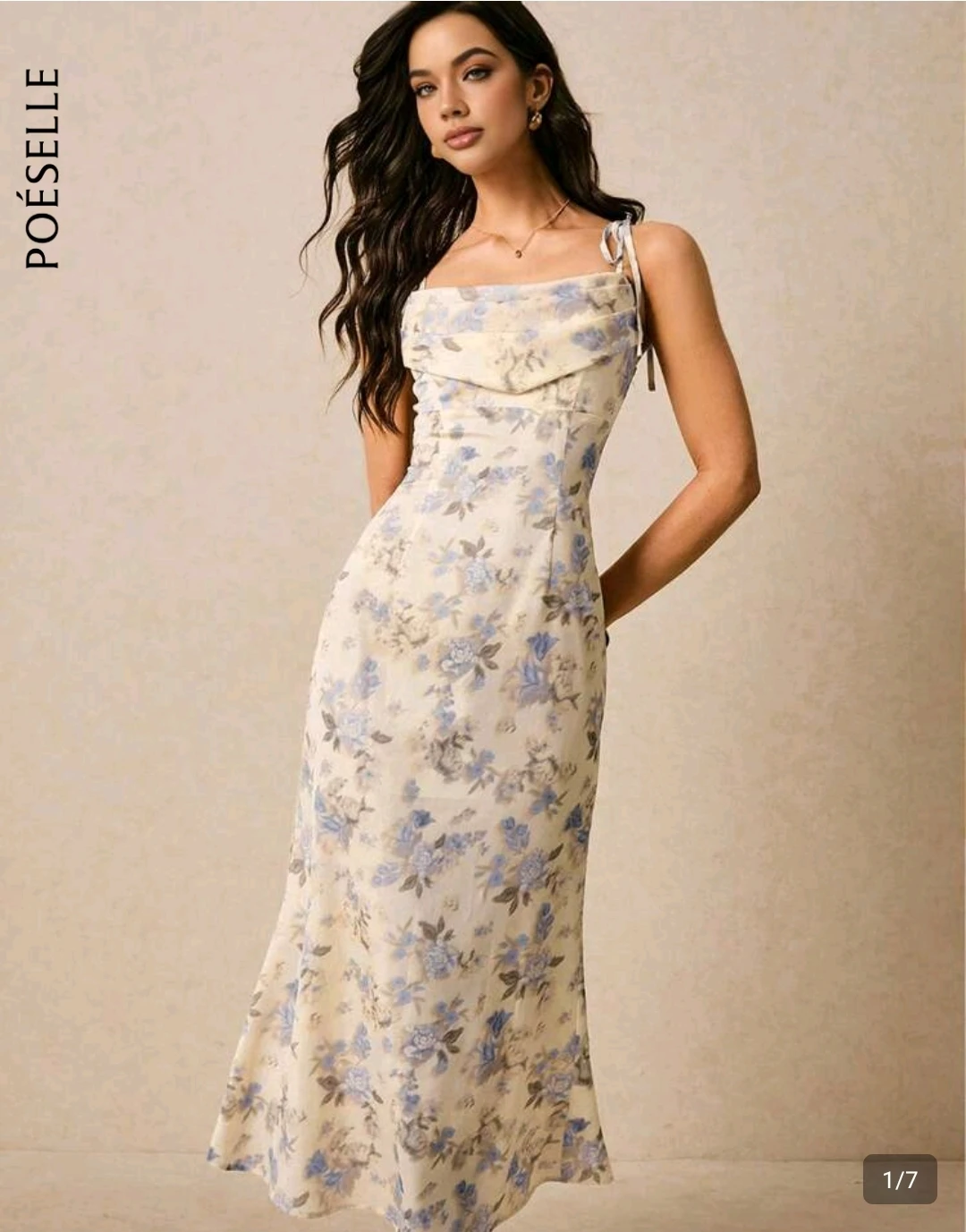 POÉSELLE Floral Print Maxi Dress