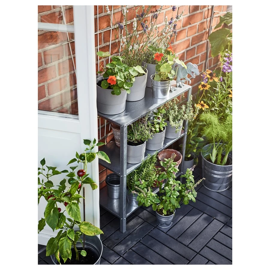 Ikea Metal 3-Tier Shelving Unit - photo 2