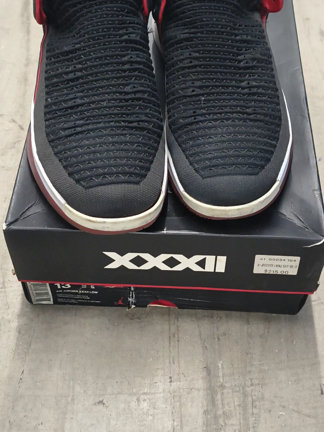 Nike Air Jordan 32 Low Bred Banned 2017 Size 13 Pre-owned - photo 3