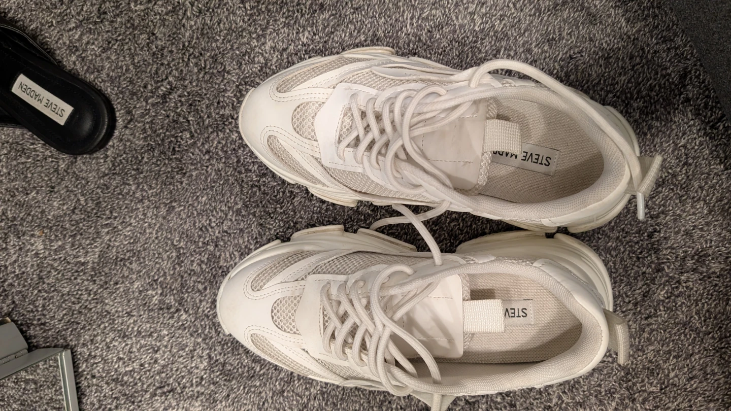 Steve Madden Women's Possession Sneakers White Size 7.5M - photo 2