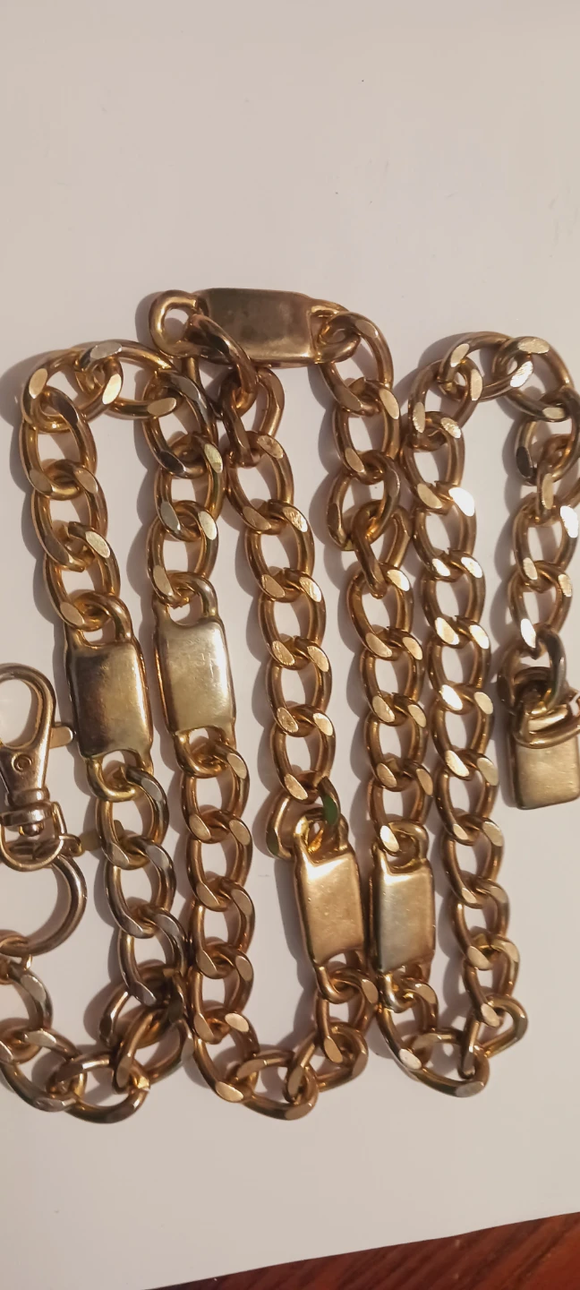 Gold Tone Chunky Chain Belt or Necklace - photo 2