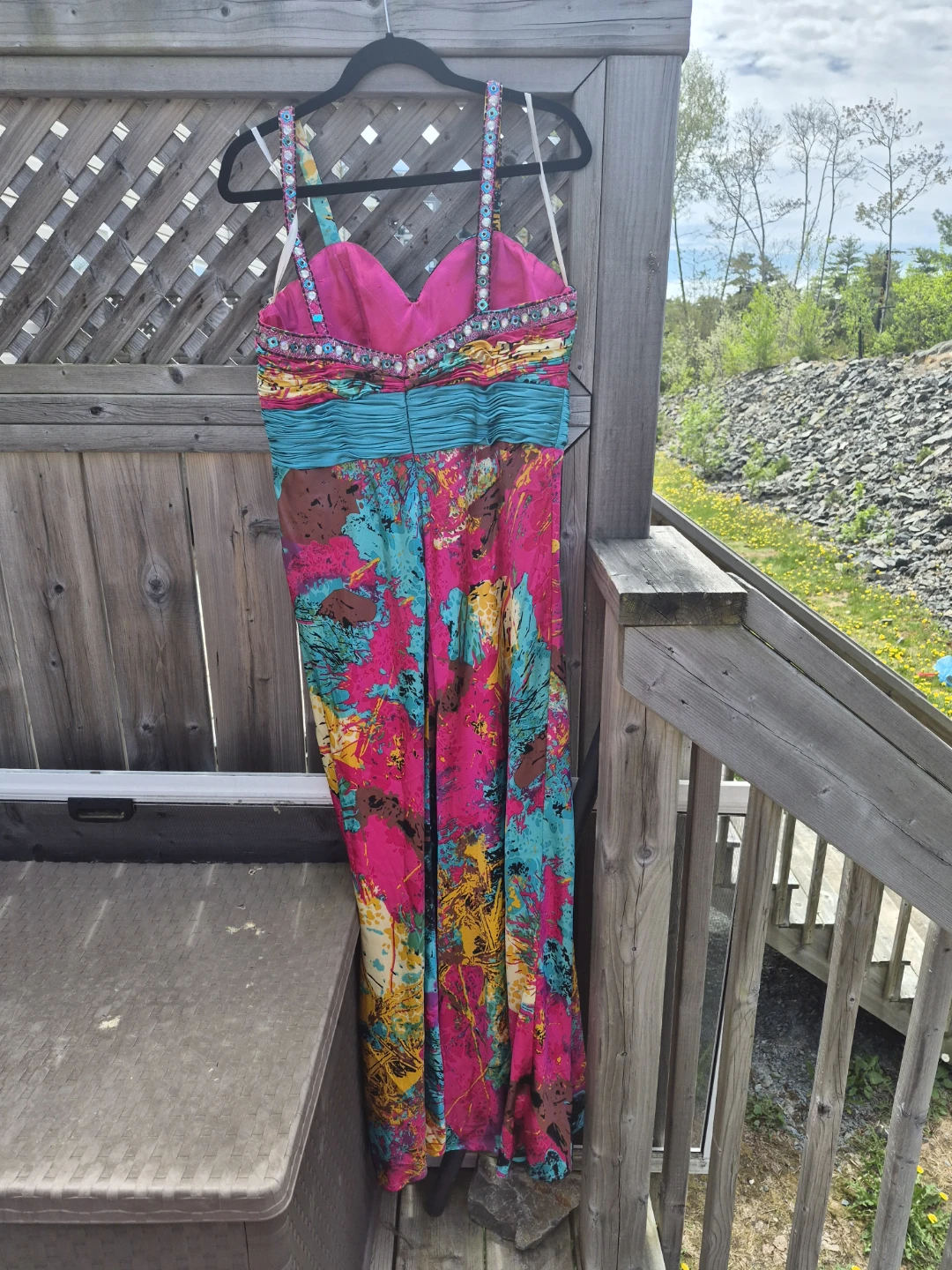Fablouss! by Mac Duggal Embellished Maxi Dress