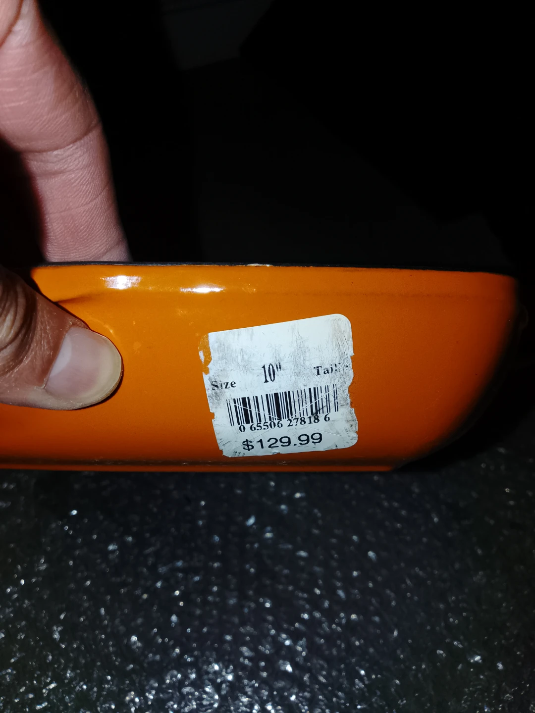 Chuck Hughes Cast Iron Grill Pan - 10 Inch Orange - photo 3
