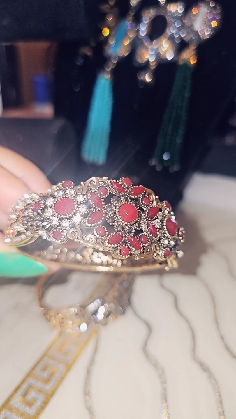Turkish bangle bracelets with semi precious stones - photo 3