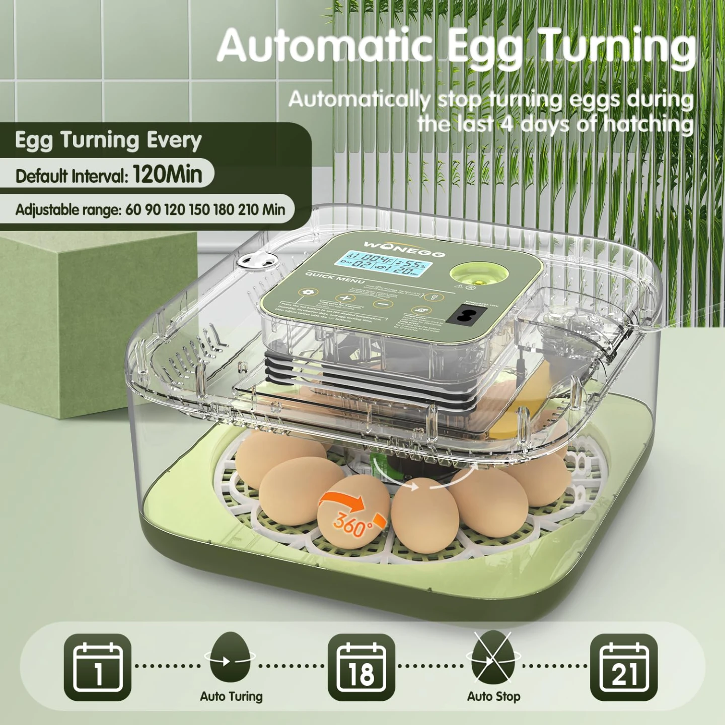 WONEGG 12 Egg Automatic Incubator - photo 5