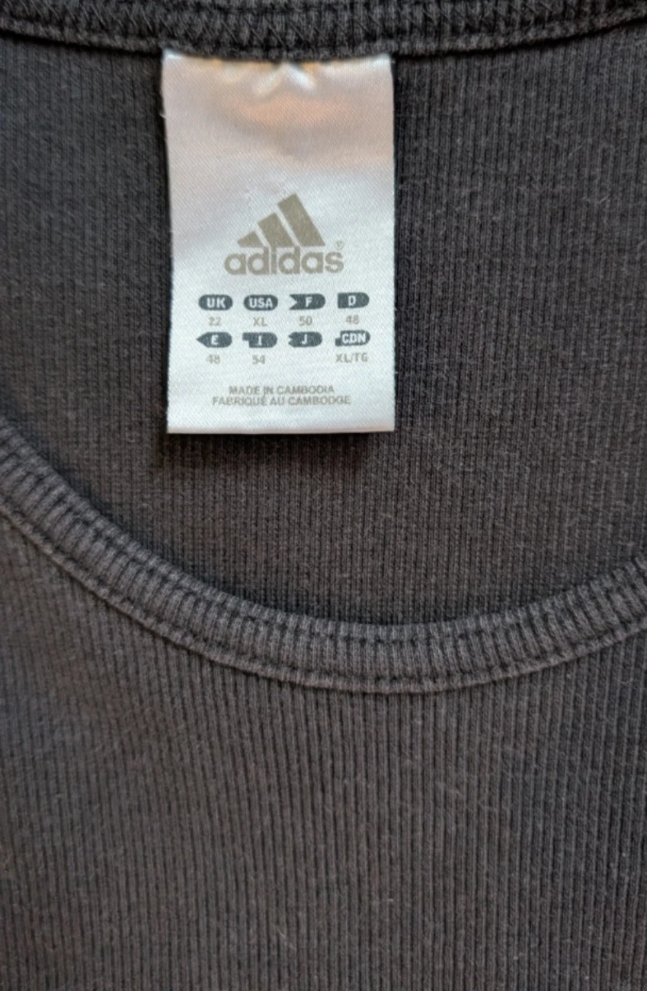 Women's Adidas Essentials Ribbed Tank Top - Black - XL - photo 2
