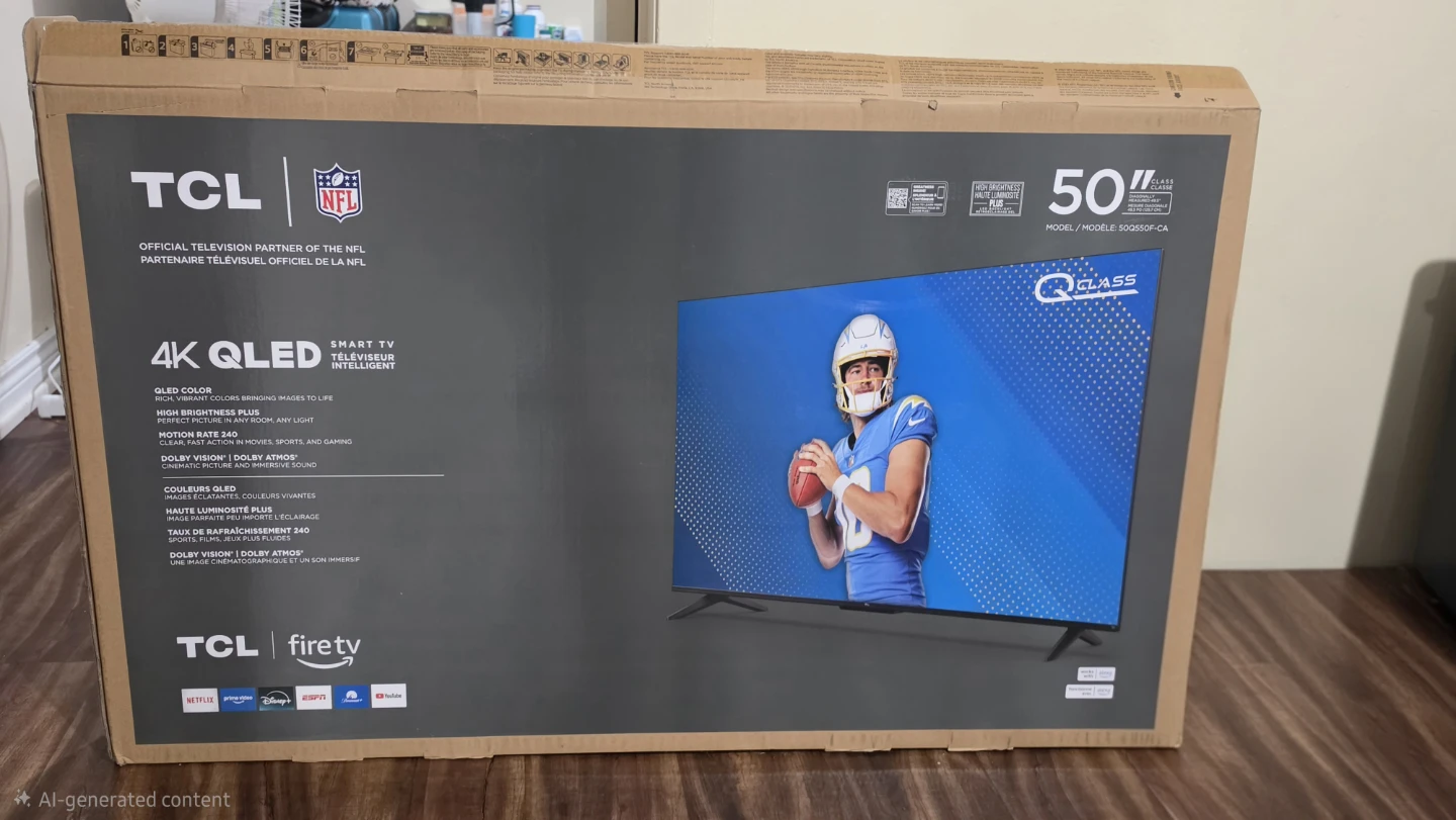 TCL 50" 4K QLED Smart TV