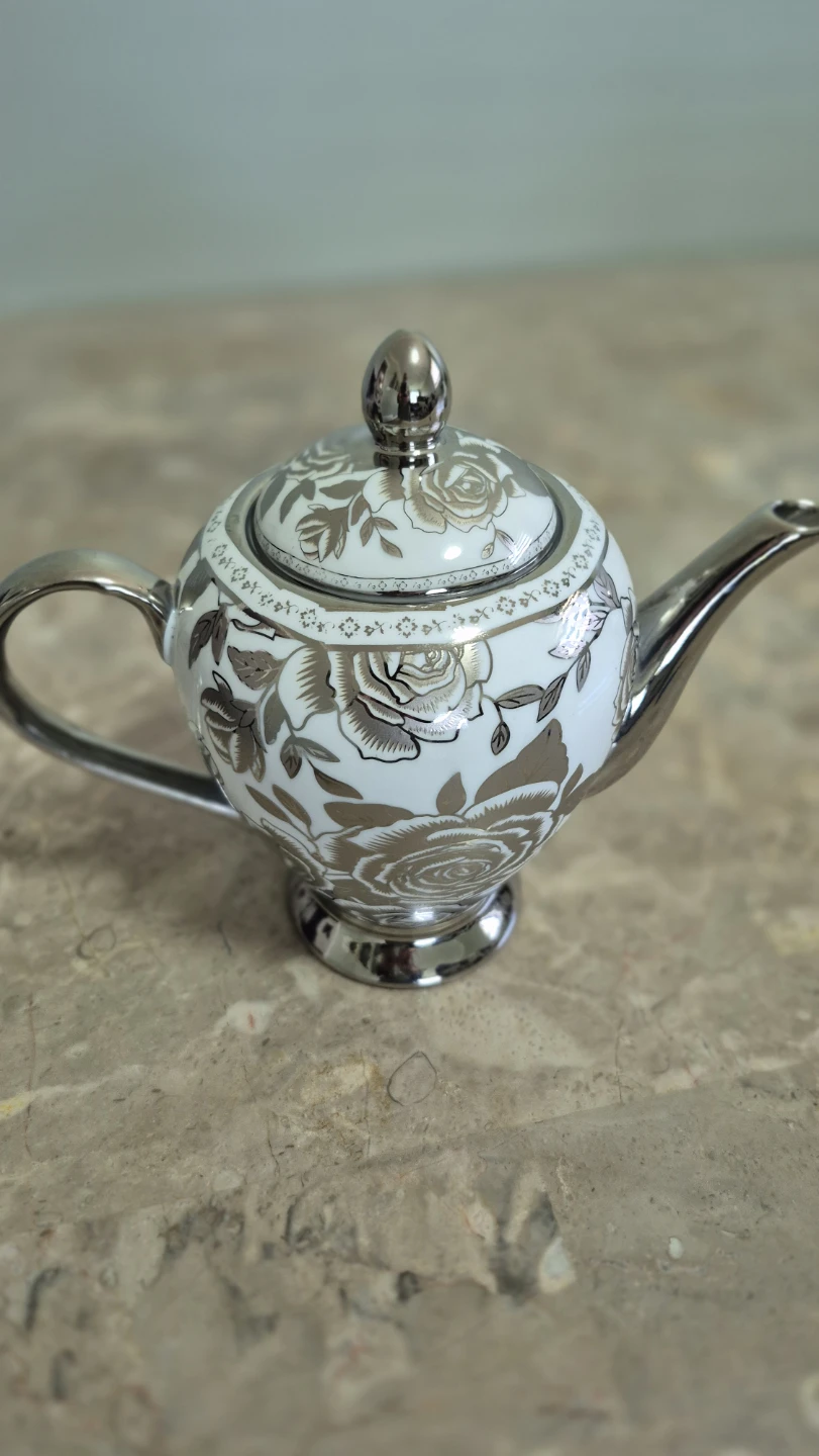 6 pieces cup Saucer and tea pot set - photo 4