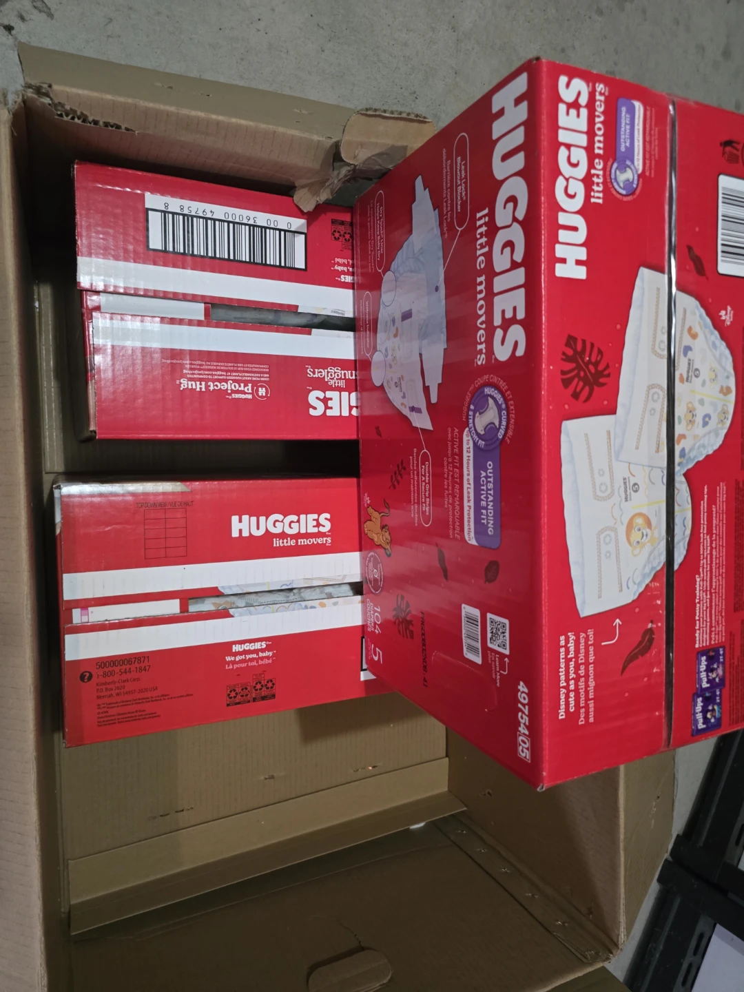 Huggies Little Movers Diapers Size 5  and 3- 104 Count - photo 2
