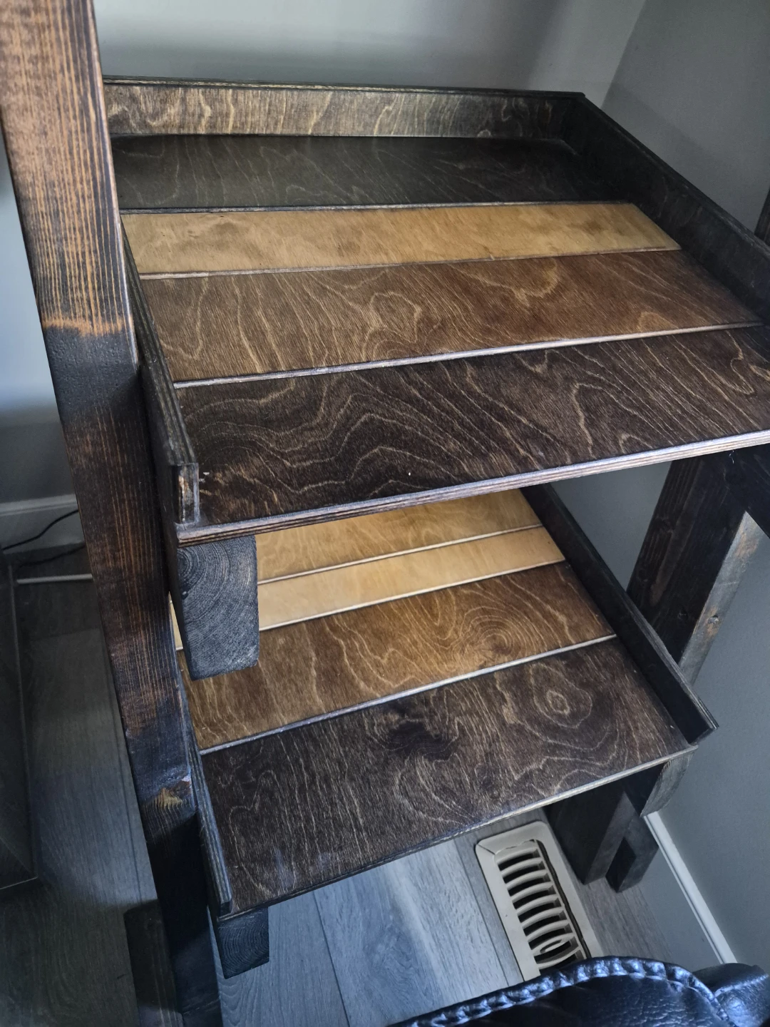Wooden Tiered Shelf Unit - photo 2