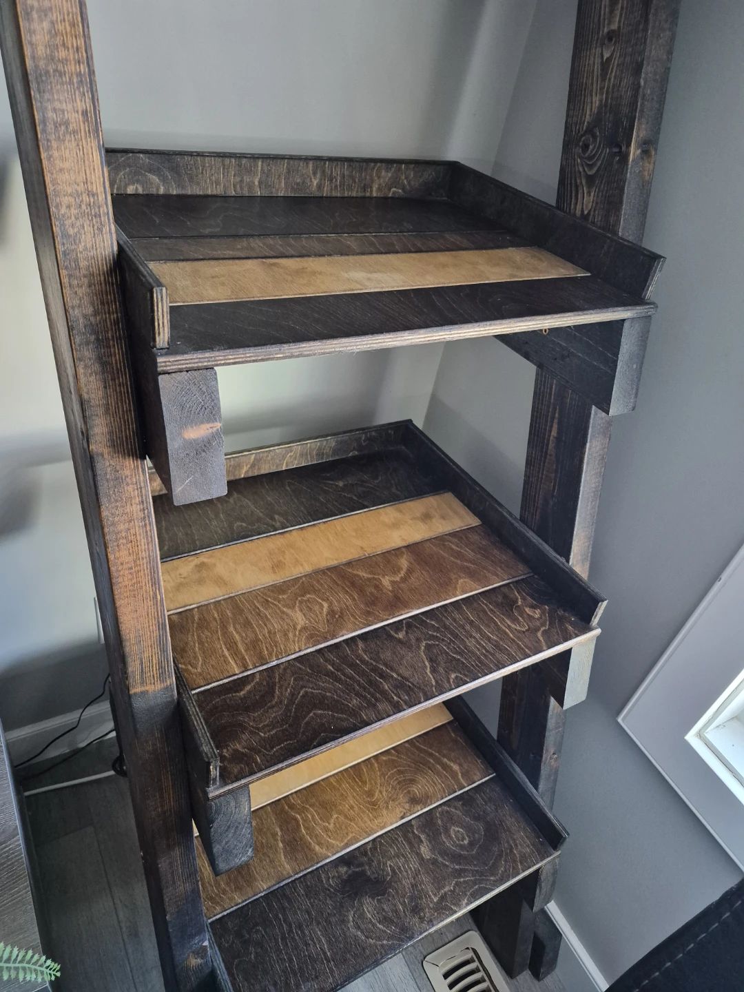 Wooden Tiered Shelf Unit - photo 3