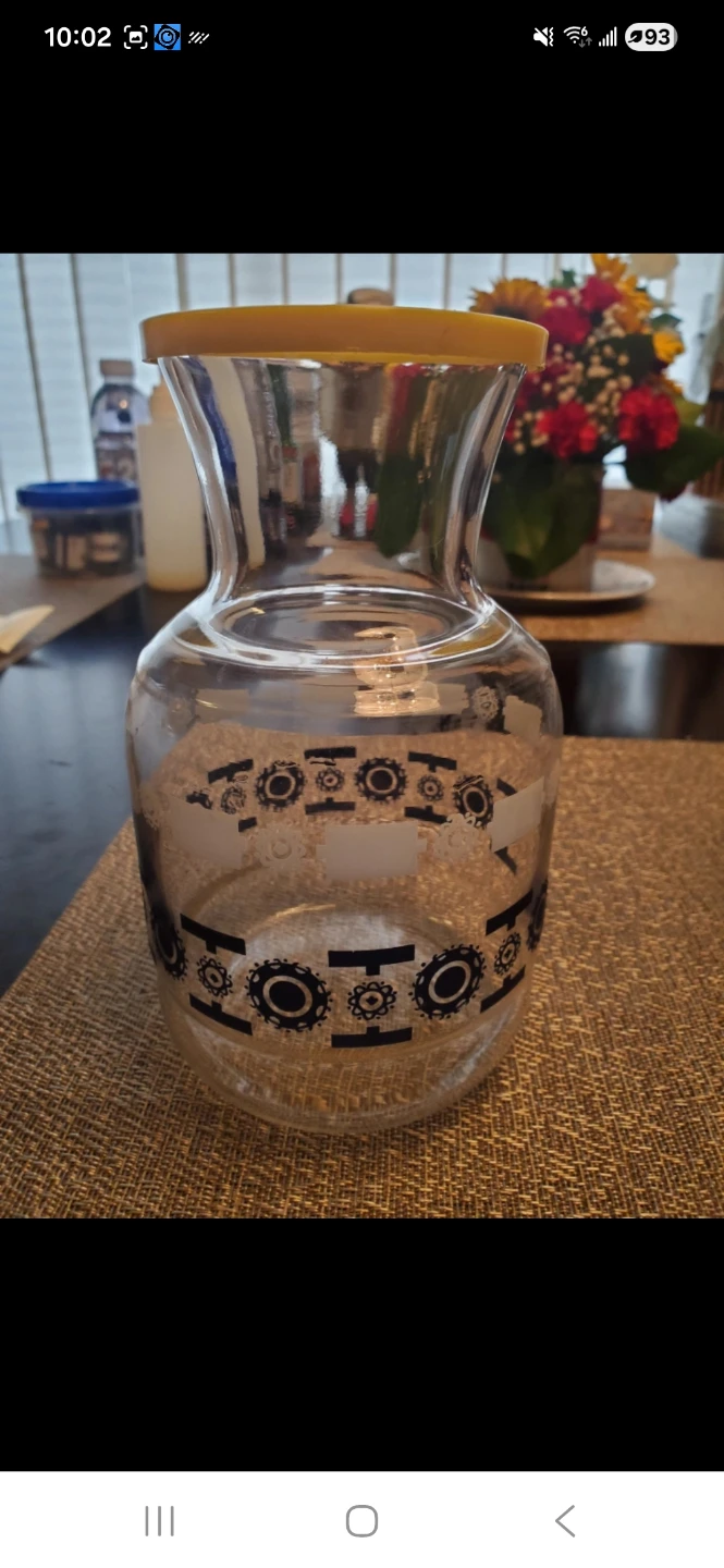 Vintage Glass Pitcher and 4 Tumblers Set - photo 2