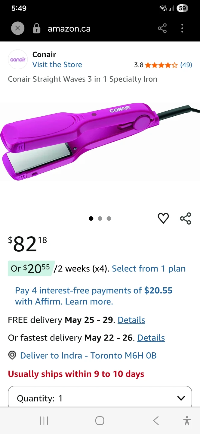 Conair Straight Waves 3-in-1 Specialty Iron. Firm price. - photo 2