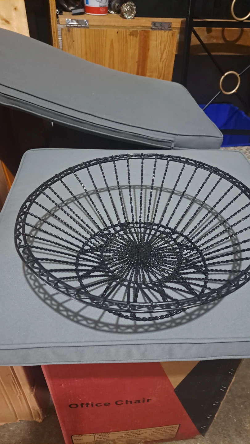 Black Wire Fruit Bowl