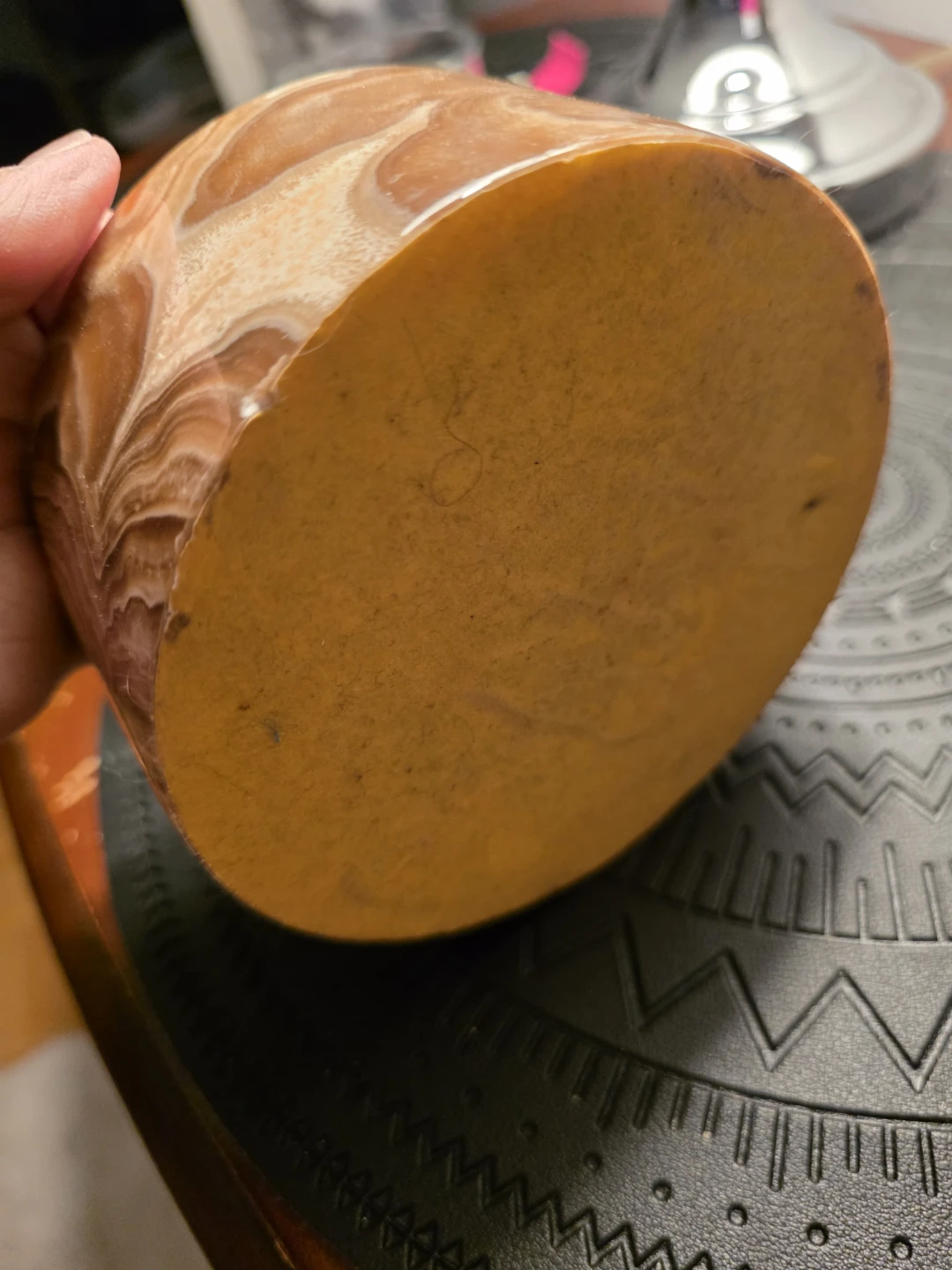 Vintage Hand Carved Onyx Ashtray - photo 5