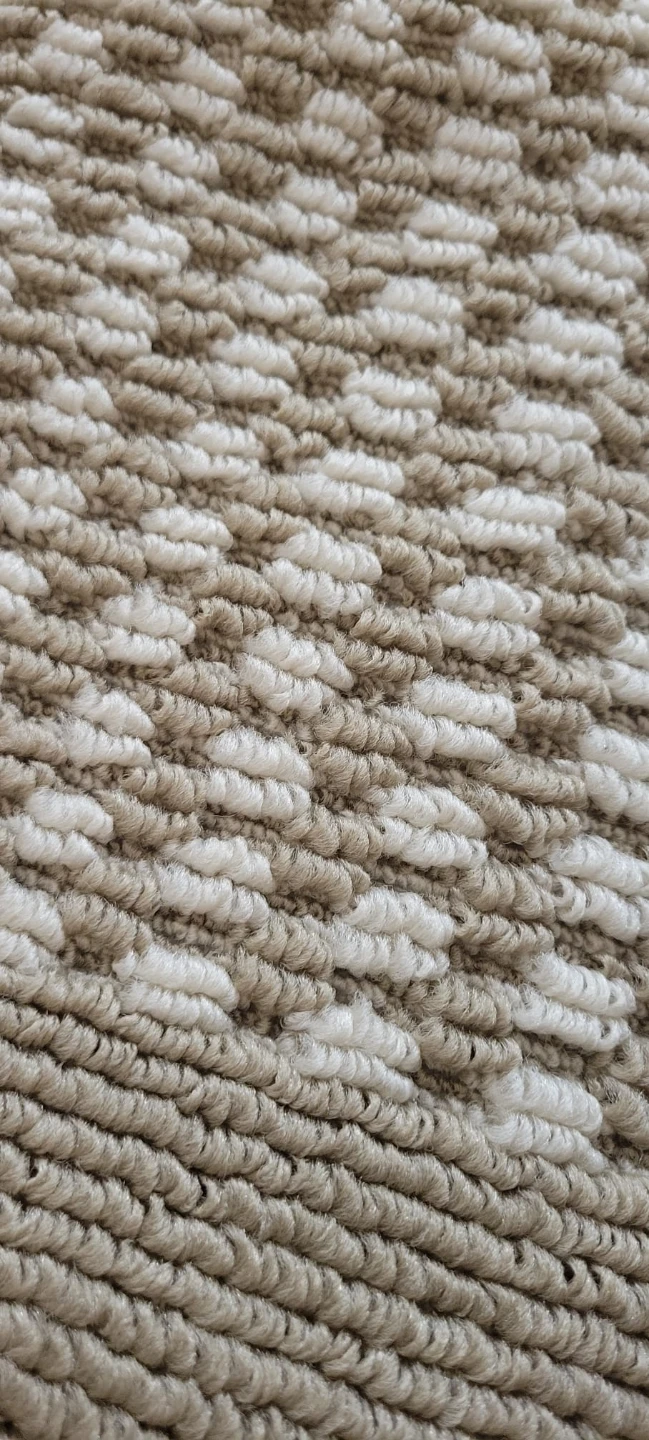Beige and White Textured Runner Rug. size 8*2 - photo 2