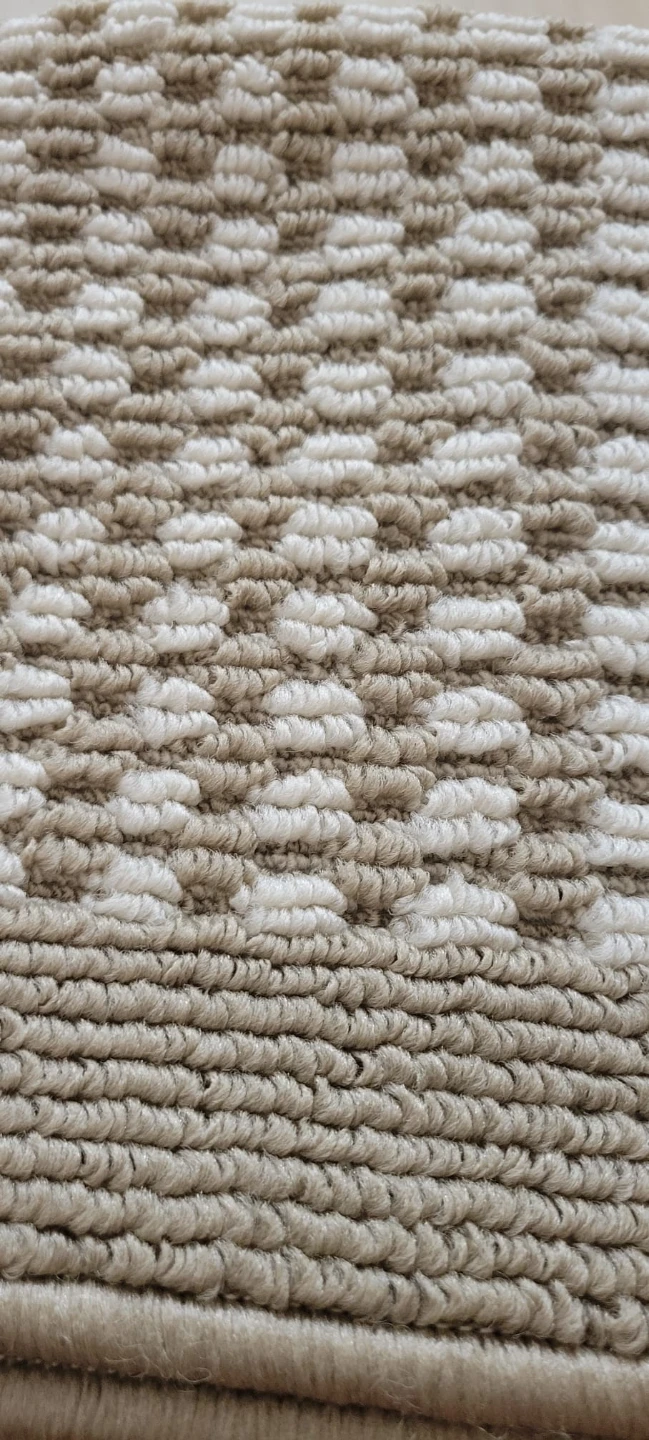 Beige and White Textured Runner Rug. size 8*2 - photo 5